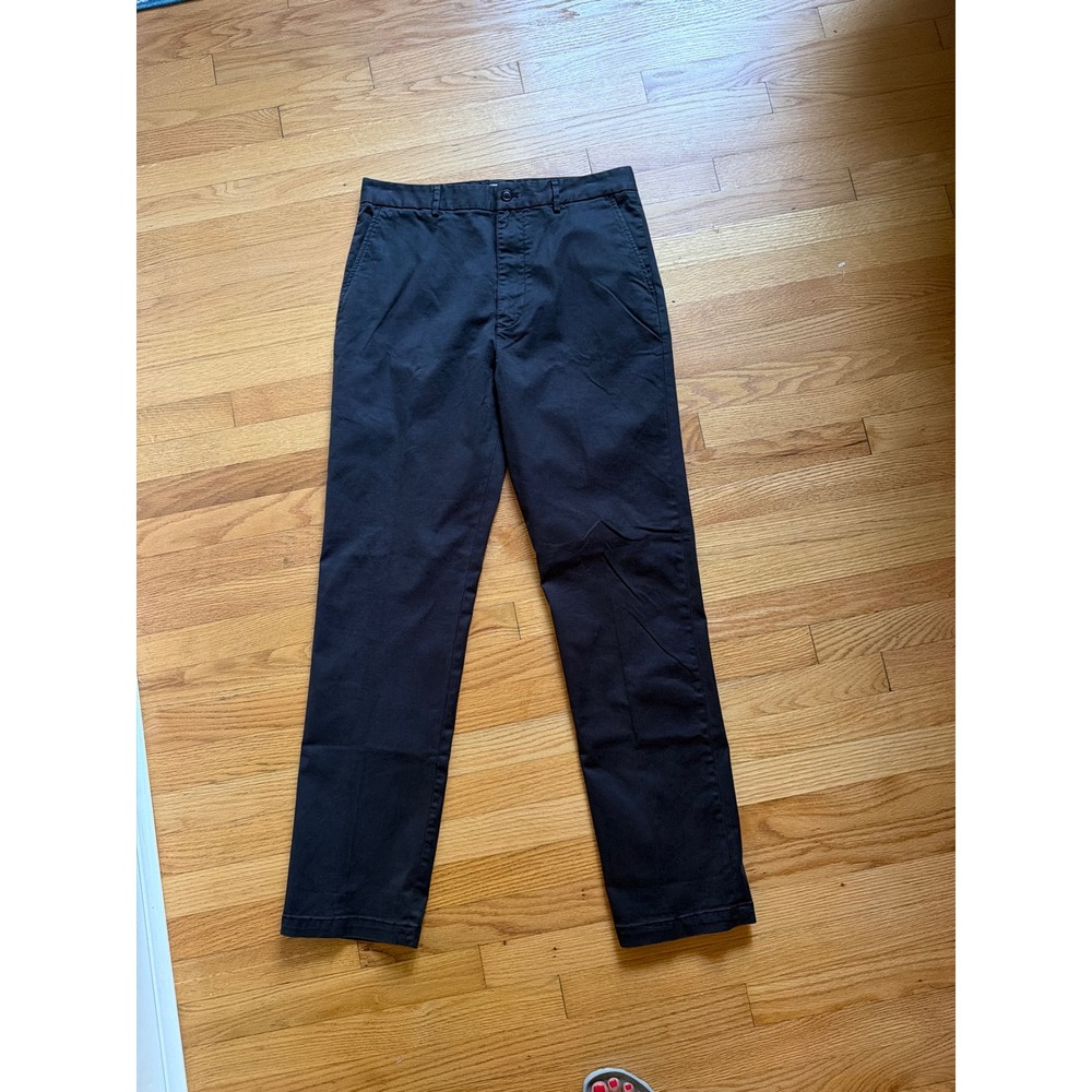 Alex Mill Mens Standard Chino Pants Dark Navy Black Cotton Stretch 33L 34x33
